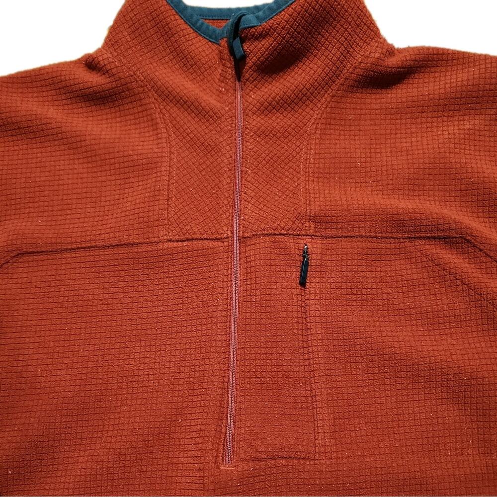 Columbia Titanium Quarter Zip Pullover Shirt Red Long Sleeve Stretchy Outdoors - Picture 4 of 6